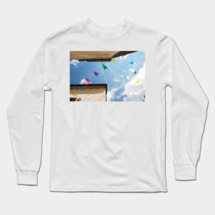 Bunting Flags in Ligosullo Long Sleeve T-Shirt